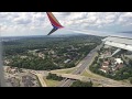 BNA Nashville TN landing with views of the city - YouTube