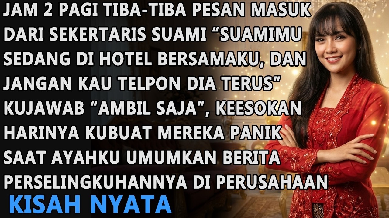 AM 2PAGI TIBA-TIBA PESAN MASUK DARI SEKERTARIS SEDANG BERSAMA SUAMIKU KATANYA, BESOKNYA KUBUAT SYOK