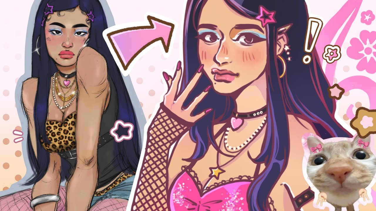 DRAWING YOUR OCS IN MY STYLE 💗 - YouTube
