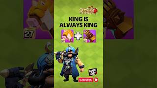 Stick horse &amp; giant gauntlet make the king too much powerful 🔥🔥|| Clash of clans || #clashofclans