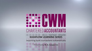 Kashflow - Activating Bank Feeds