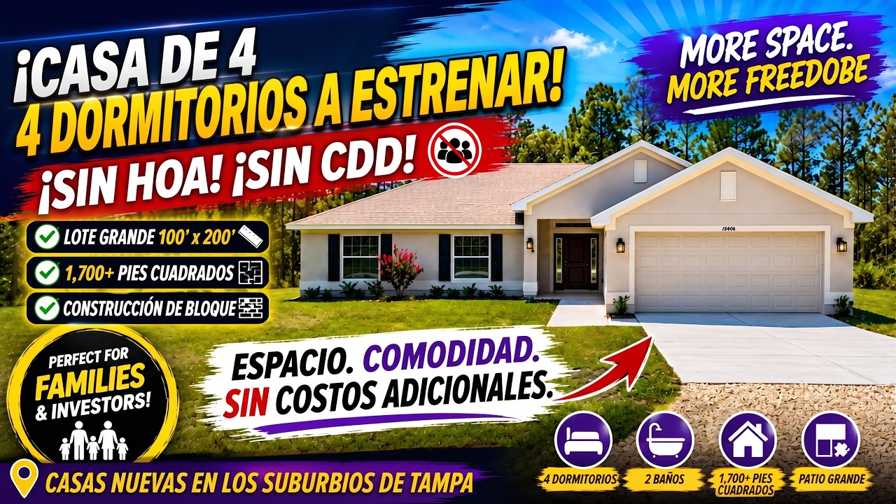 ¡ESTA CASA DE $336K TIENE ALGO QUE LAS NUEVAS CONSTRUCCIONES NORMALMENTE NO TIENEN… TERRENO!
