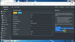 Add Profiles, Time and rates on mikhmon screenshot 3