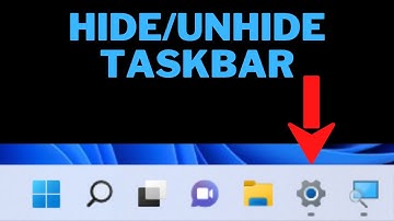 How to Hide or Unhide Taskbar in Windows 11 Enable or Disable Auto Hide Taskbar