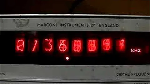 Old nixie frequency counter - Marconi instruments
