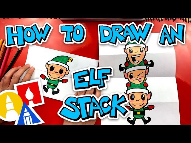 How To Draw An Elf Stack (Folding Surprise) Videos For Kids