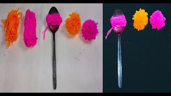 DIY||How To Make Mini Yarn Pom Poms Easy Tutorial