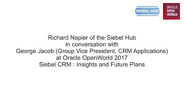 Interview at OpenWorld 2017 - George Jacob and Richard Napier