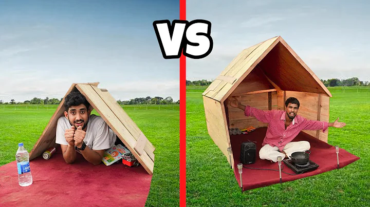 Overnight surviving challenge in low to high budget wood house