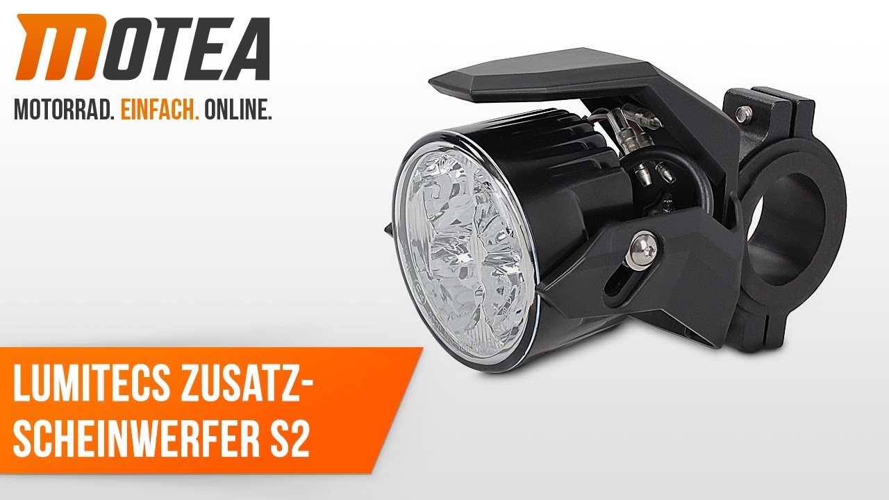 Motorrad Zusatzscheinwerfer LED Lumitecs S2 mit E Zulassung 