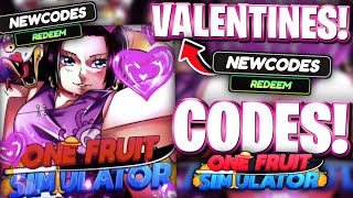 💖*VALENTINES* ALL NEW VALENTINES UPDATE CODES FOR ONE FRUIT | ROBLOX ONE FRUIT SIMULATOR CODES