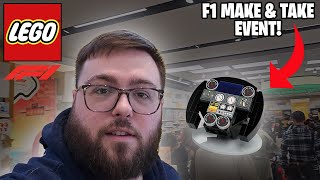 I waited 2 HOURS to build the F1 STEERING WHEEL at the LEGO SHOP