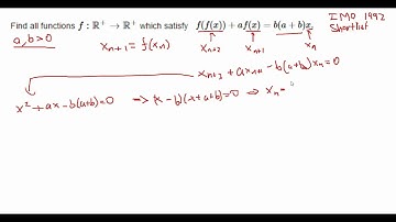 Functional Equations Part 2 [IMO 1992 Shortlist]