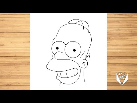 Video: Wie Zeichnet Man Homer Simpson?
