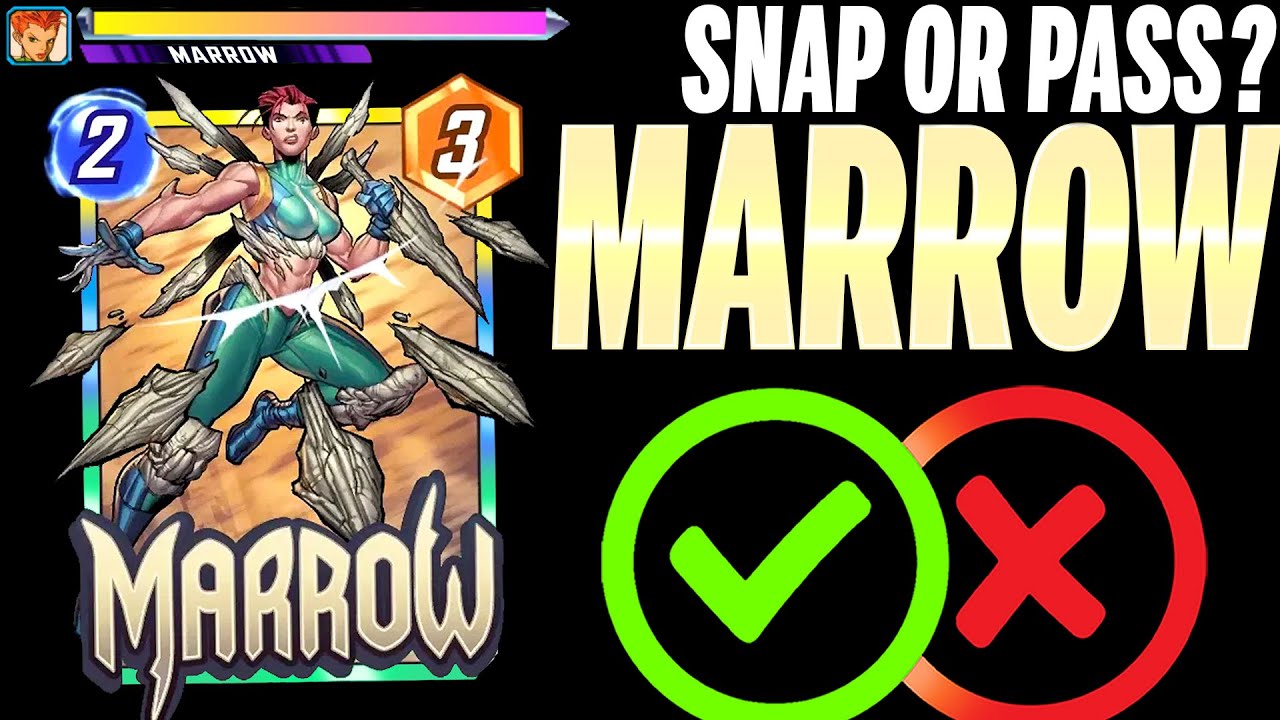 MARROW 🦴 Details & Mechanics | Snap or Pass | Marvel Snap