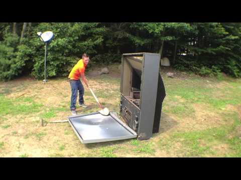 SMASHING MY TV. - YouTube