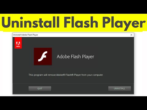 How do I uninstall Adobe Flash Player?