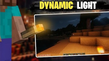Dynamic Light For MCPE । Java Addon MCPE !! 1.21+