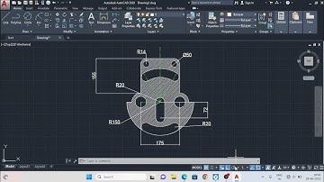 autocad tutorial in hindi, autocad 2d, practice drawing, exercises, Ex-45 #autocadtutorial