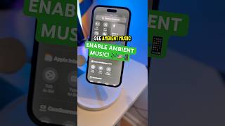How to ENABLE AMBIENT MUSIC on iPhone in iOS 18.4! 🎶📲 #iphone #apple #ios