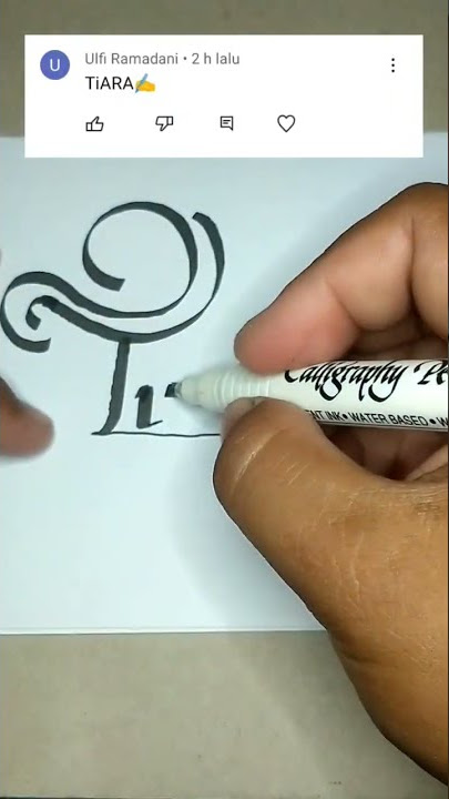 Tiara | calligraphy name Tiara #shorts #kaligrafi #tulisancantik #calligraphy #tulisanindah #hayaart