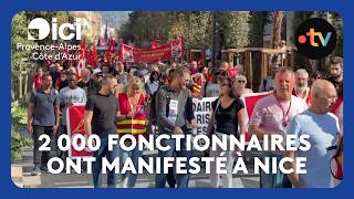Mobilisation Dans La Fonction Publique : Près De 2 000 Manifestants À Nice