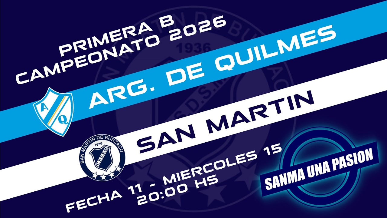 Fecha 11: Argentino de Quilmes vs San Martín de Burzaco - EN VIVO - YouTube