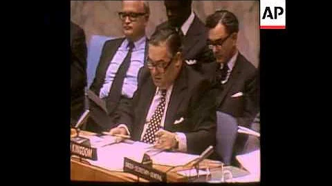 SYND 9 12 75 US AMBASSADOR TO UN SPEAKING AT THE UN SECURITY COUNCIL