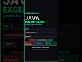 Exceptions in Java explained ⚠️