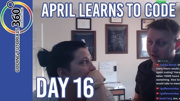 Day 16 | April Learns to Code | 100 Days of Code Challenge