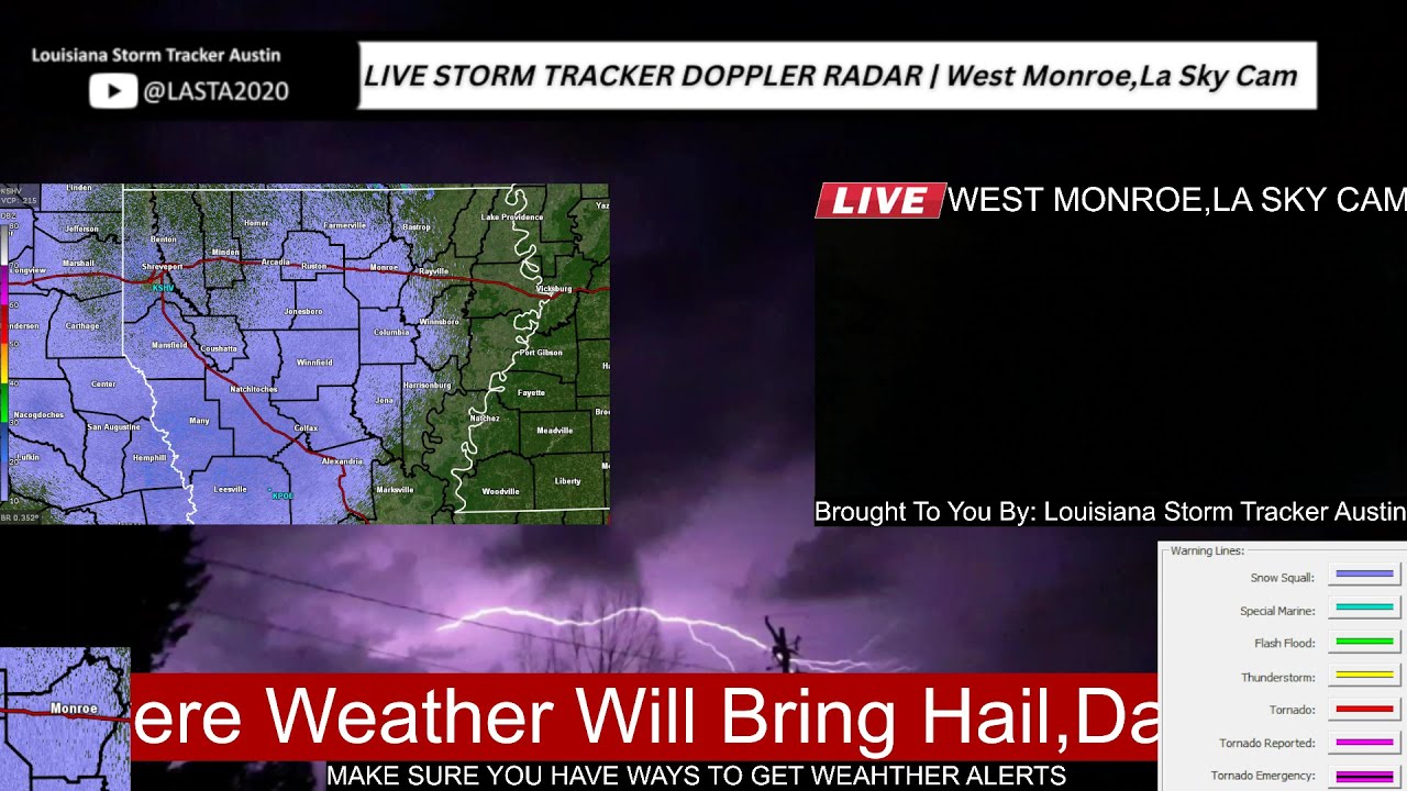 🔴Tracking Ahead of the Storms With Live Storm Doppler Radar, WEST