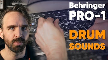 Creating TECHNO DRUMS on the Behringer PRO-1