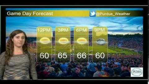 Purdue Weather Forecast  10/09/15
