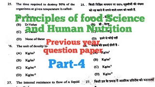 Principles of food Science and Human Nutrition Part -4