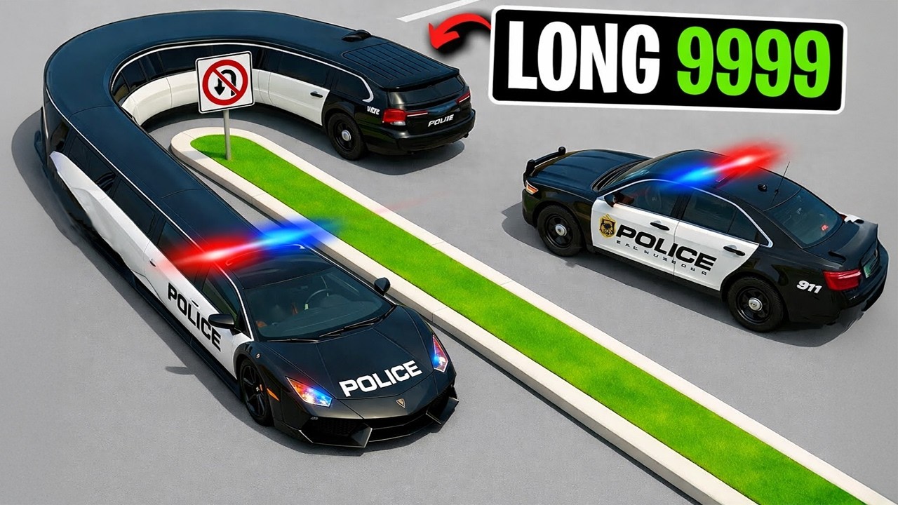 Trolling Cops with Long Police Cars - YouTube