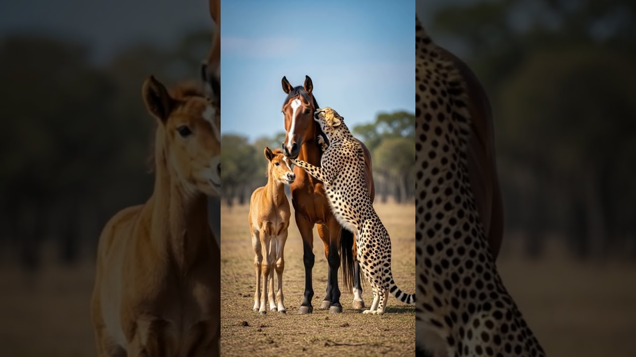 Will the horse successfully fight back against the wild pack attack 