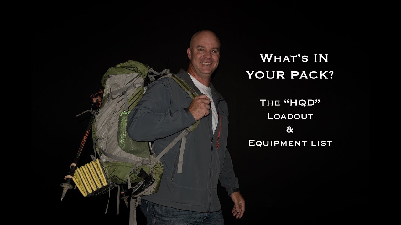 What to pack for SOTA Hike?  The "HQD" Load Out Equipment List Summits On The Air