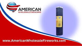 Shell - 50mm 3 Layer Red Strobe & White & Blue Mine ... Available at American Wholesale Fireworks!