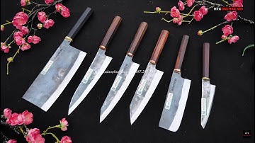 Bộ Dao Bếp Kiểu Nhật Mới Nhất - Hàng Chuẩn Của HTX Dao Phúc Sen