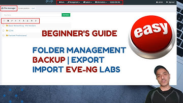 How to Export Labs EVE-NG | Management Made Easy: Folders, Imports, Backups & Templates”