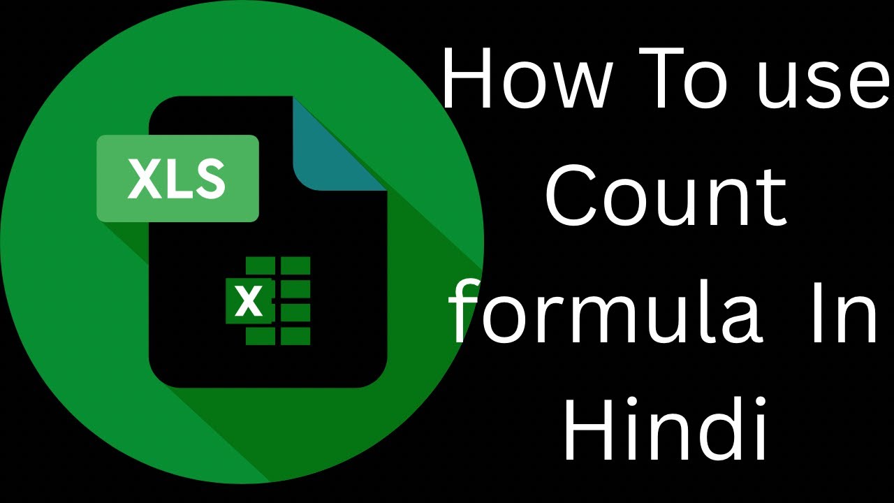 How to use Count Formula - YouTube