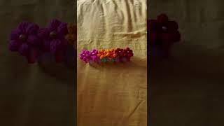 bubble flower hair clip and hair ties