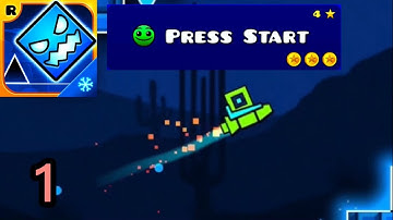 Geometry Dash Subzero - Gameplay Walkthrough Part 1 - Press Start + All Coins (iOS, Android)