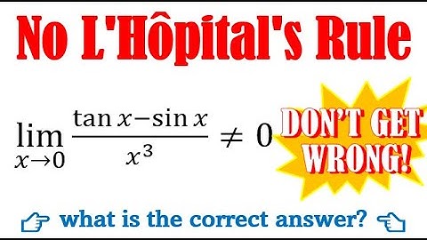 Limit tanx-sinx/x3 when x approaches 0