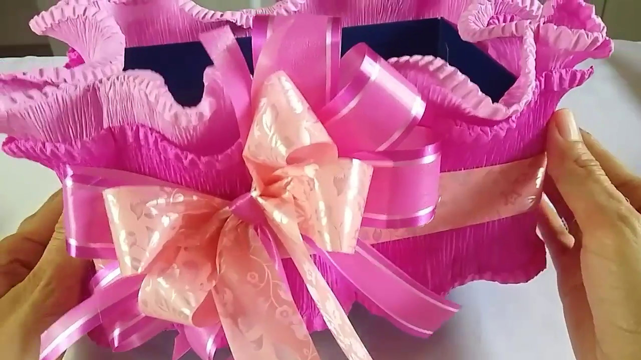 Como fazer uma Cesta com caixa de presente