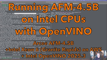 Running AFM-4.5B on Intel CPUs with OpenVINO
