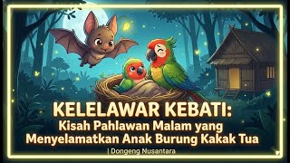 Kelelawar Kebati: Kisah Pahlawan Malam yang Menyelamatkan Anak Burung Kakak Tua | Dongeng Nusantara