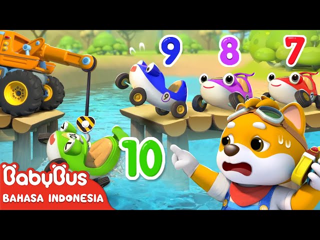 Ada Sepuluh Mobil Di Jalan | Lagu Kendaraan Anak | Ten In The Bed | BabyBus Bahasa Indonesia class=