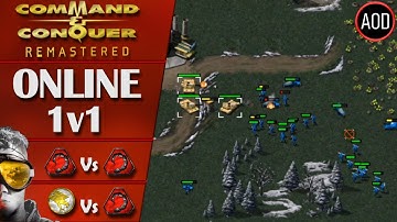 Command and Conquer Remastered: Tiberian Dawn - 1v1 Online Multiplayer Ranked Gameplay - 2 Matches