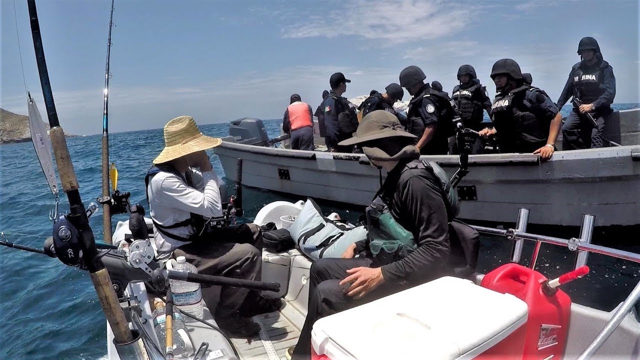 Stopped by FULLY ARMED Mexican Police while Fishing in Mexican Waters 